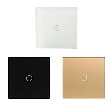 1-Gang Smart Wi-Fi Light Switch WS-EU1 (White/Black/Gold)