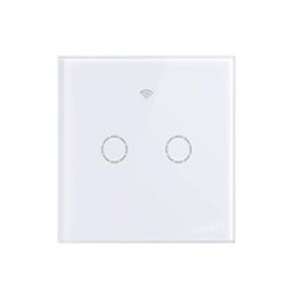 2-Gang Matter Smart Wi-Fi Light Switch WS-EUB (White/Black)
