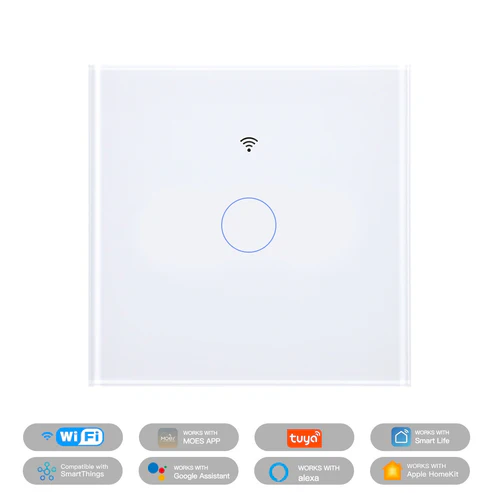1-li Matter Smart Wi-Fi İşıq Düyməsi WS-EU1 (Ağ/Qara)