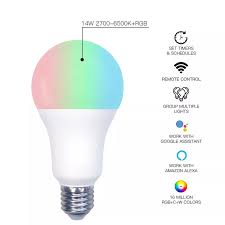 WB-YBA14-RCW-E27-220-MS Ağıllı LED Ampul (RGB+CCT)