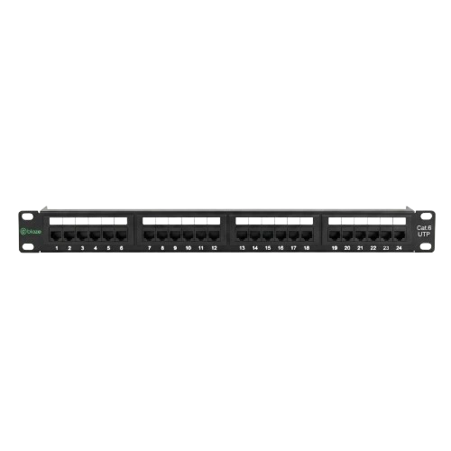 TT83 — 24 Portlu Cat6 UTP Patch Panel (19 düym, 1U)