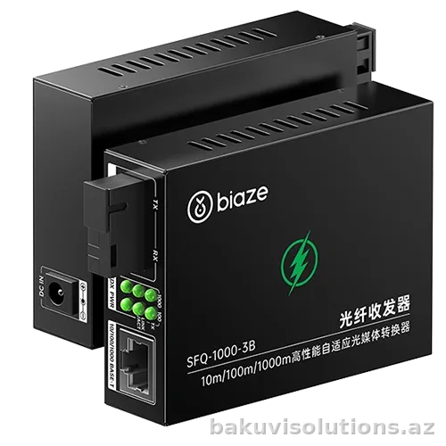 SFQ-1000-20A/B — Gigabit Optik Media Konverter Dəsti (20 KM) - Cüt