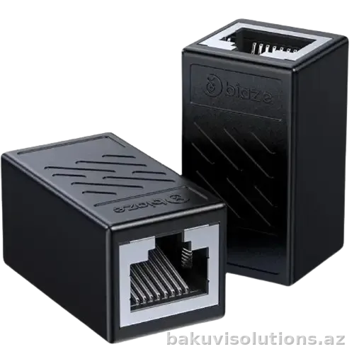 TT106 — Alüminium Ekranlı RJ45 Şəbəkə Kabeli Birləşdiricisi (Coupler)