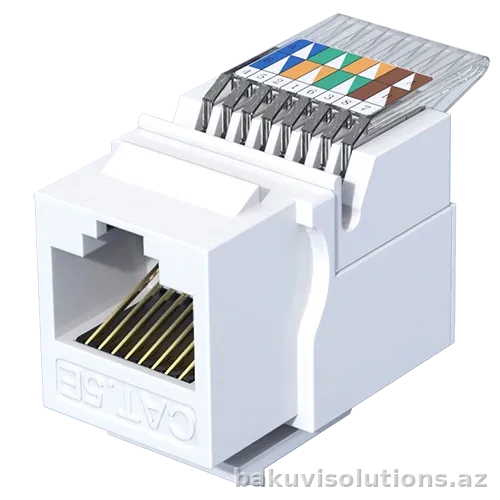 TT69 — Cat6 180° Alətsiz Şəbəkə Modulu (Keystone Jack)