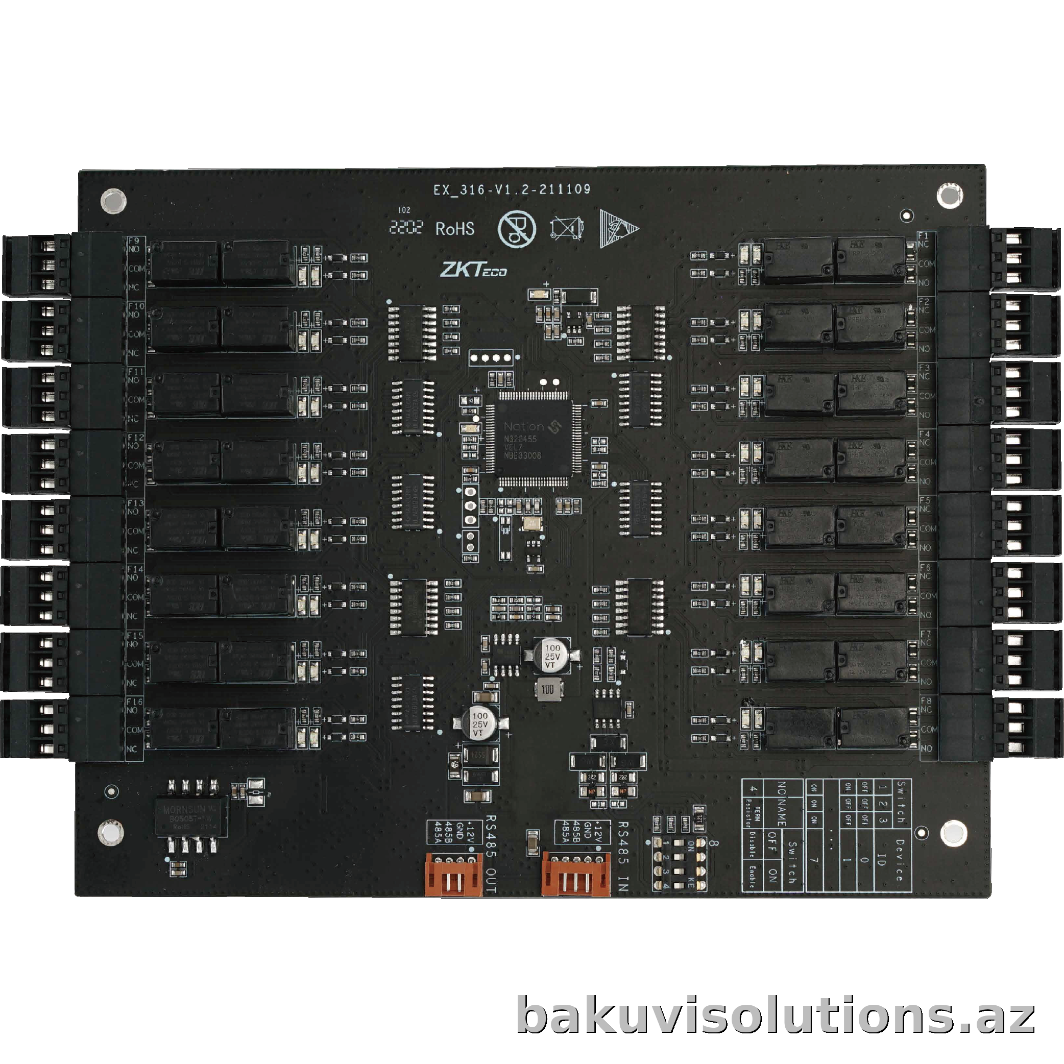 ZKTeco EC16 — 16-Floor Network IP Elevator Access Control Panel