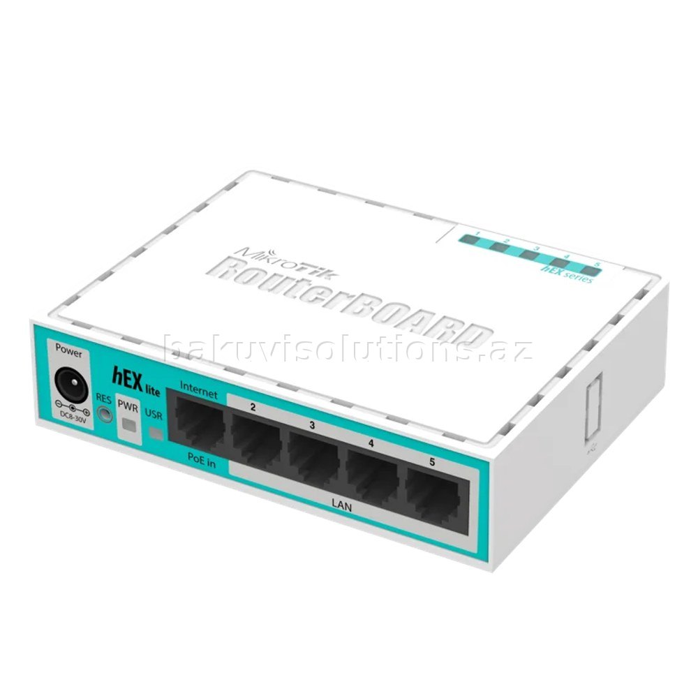 MikroTik hEX lite RB750r2 5 Portlu Router