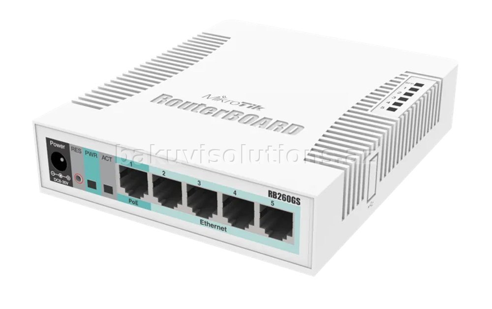 MikroTik CSS106-5G-1S (RB260GS) Gigabit SFP Kommutator