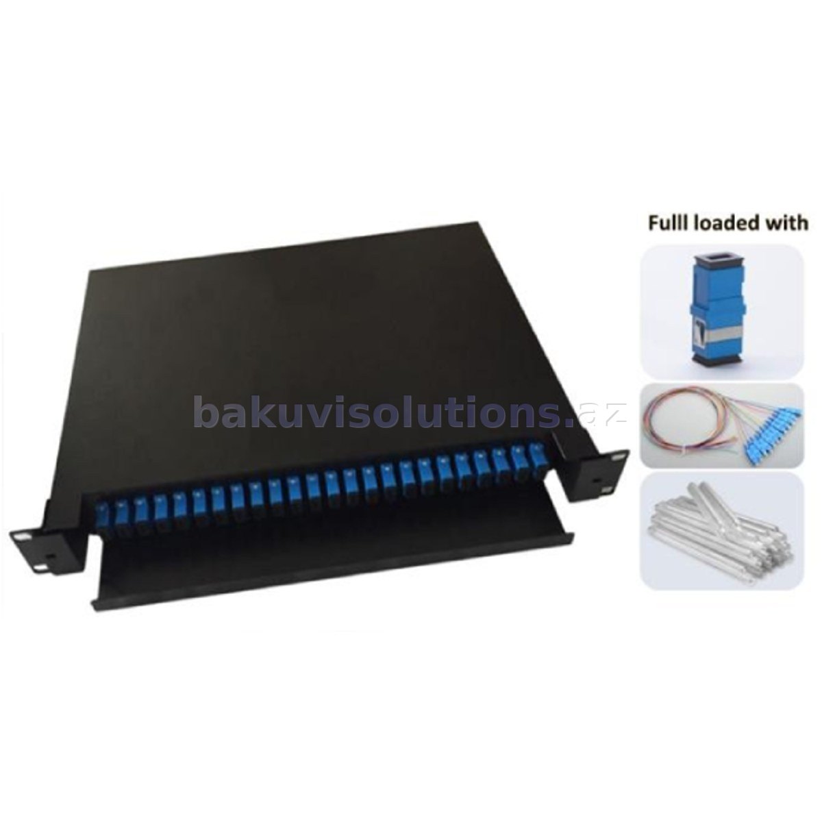 Shturmann 24 Port SC APC Rack Tipli Optik Terminasiya Qutusu (Tam Yüklü)