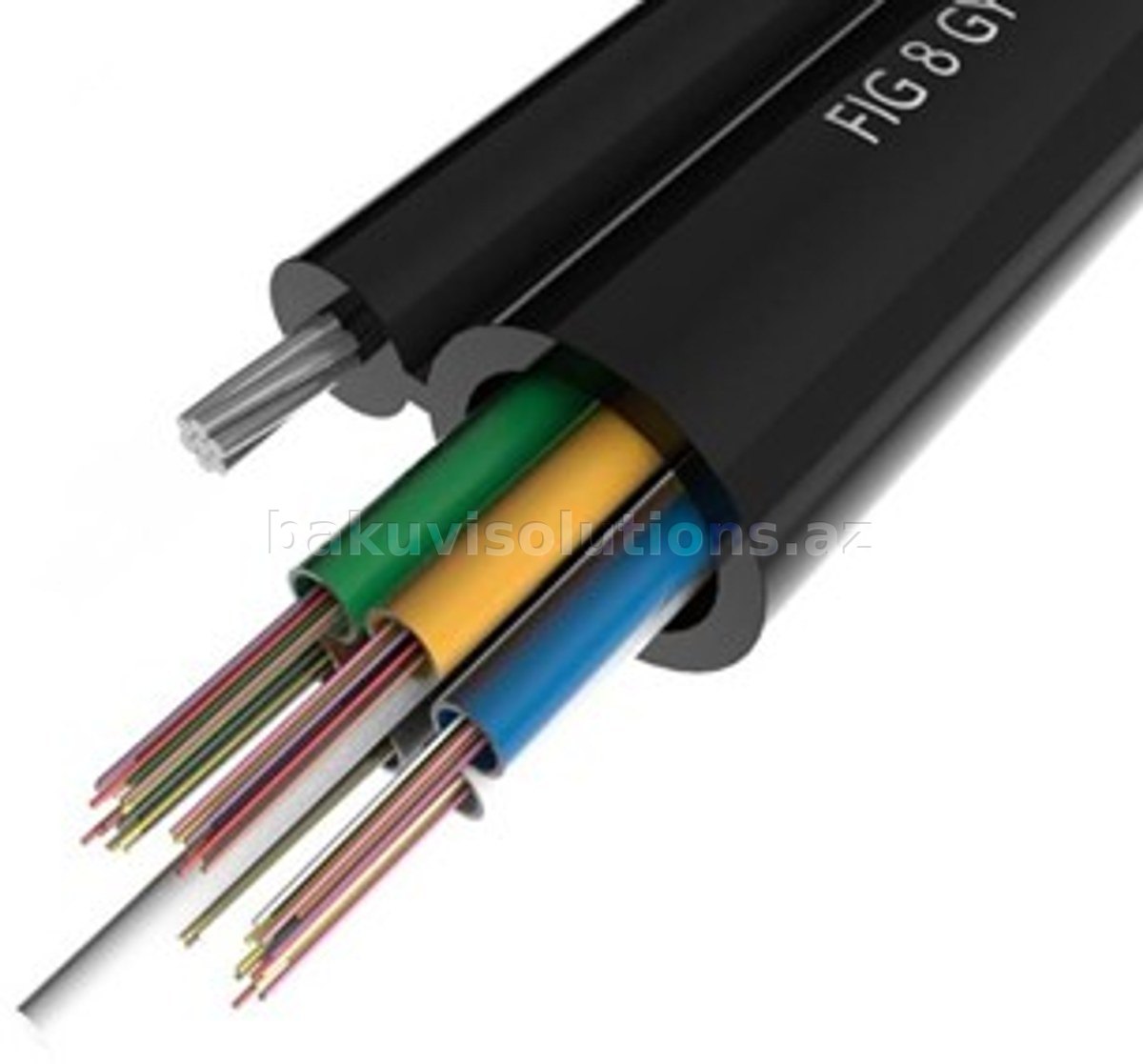 Shturmann FO48 SM 9/125 Troslu (Hava Xətti) Fiber Optik Kabel