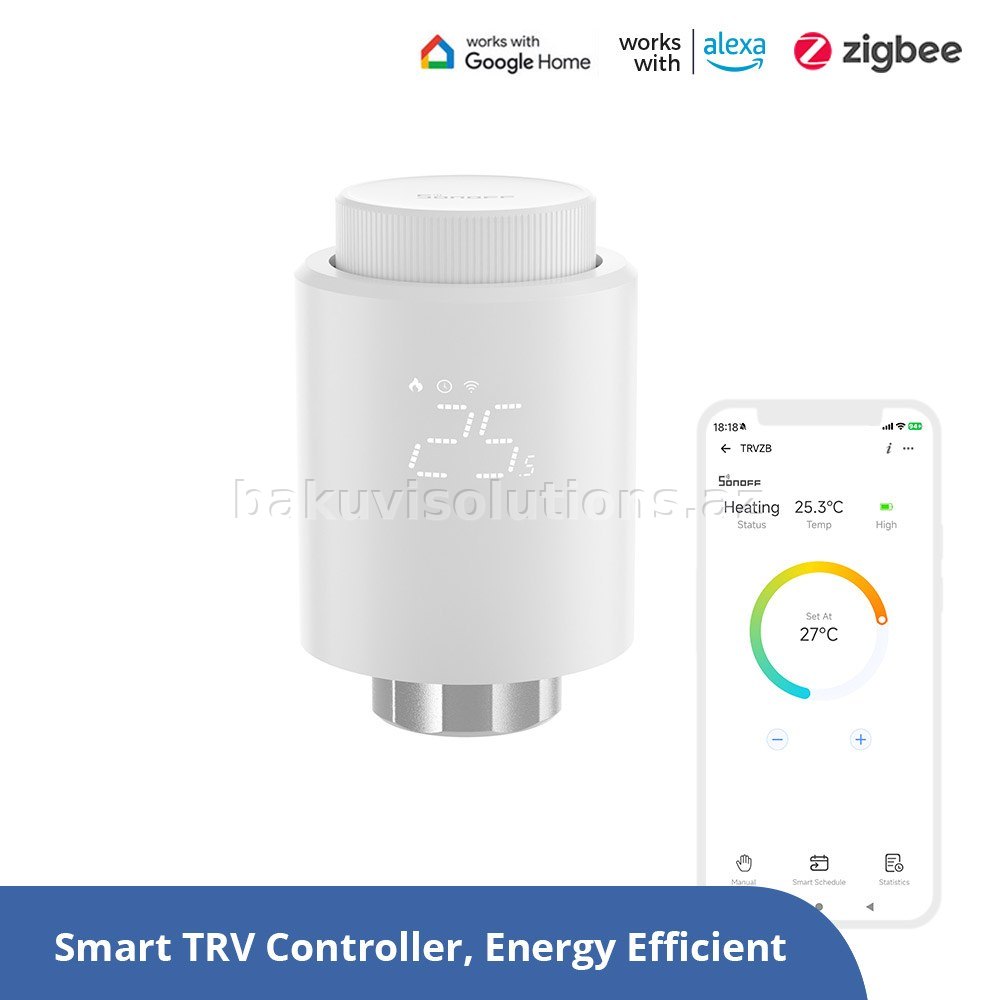 Sonoff TRVZB Zigbee Ağıllı Termostatik Radiator Klapanı