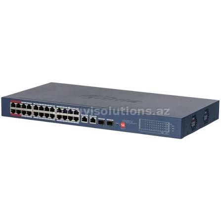 Dahua DH-CS4228-24GT-375 24 Portlu PoE Kommutator
