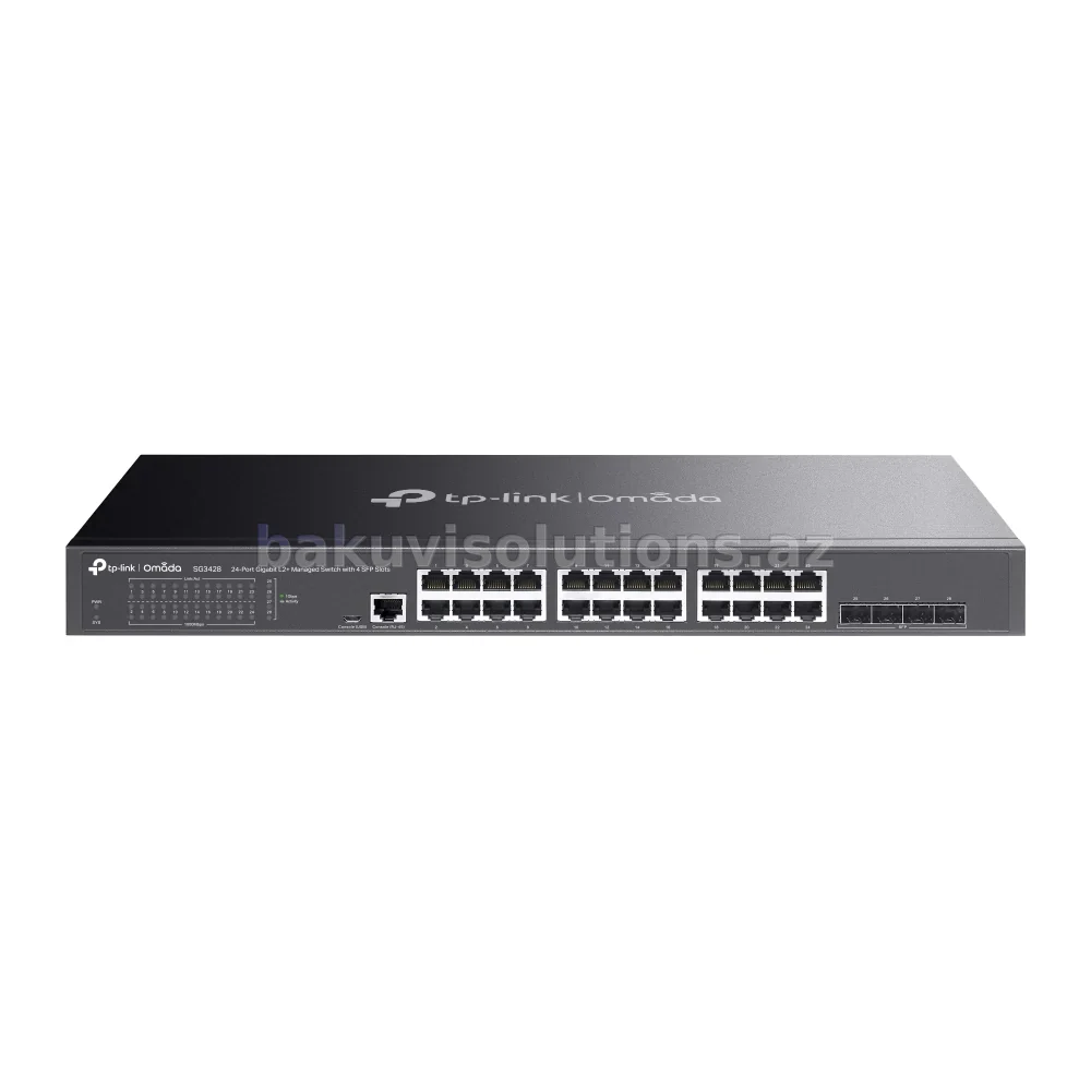 SG3428 UN Omada 24-Port Gigabit L2+ Managed Switch with 4 SFP Slots