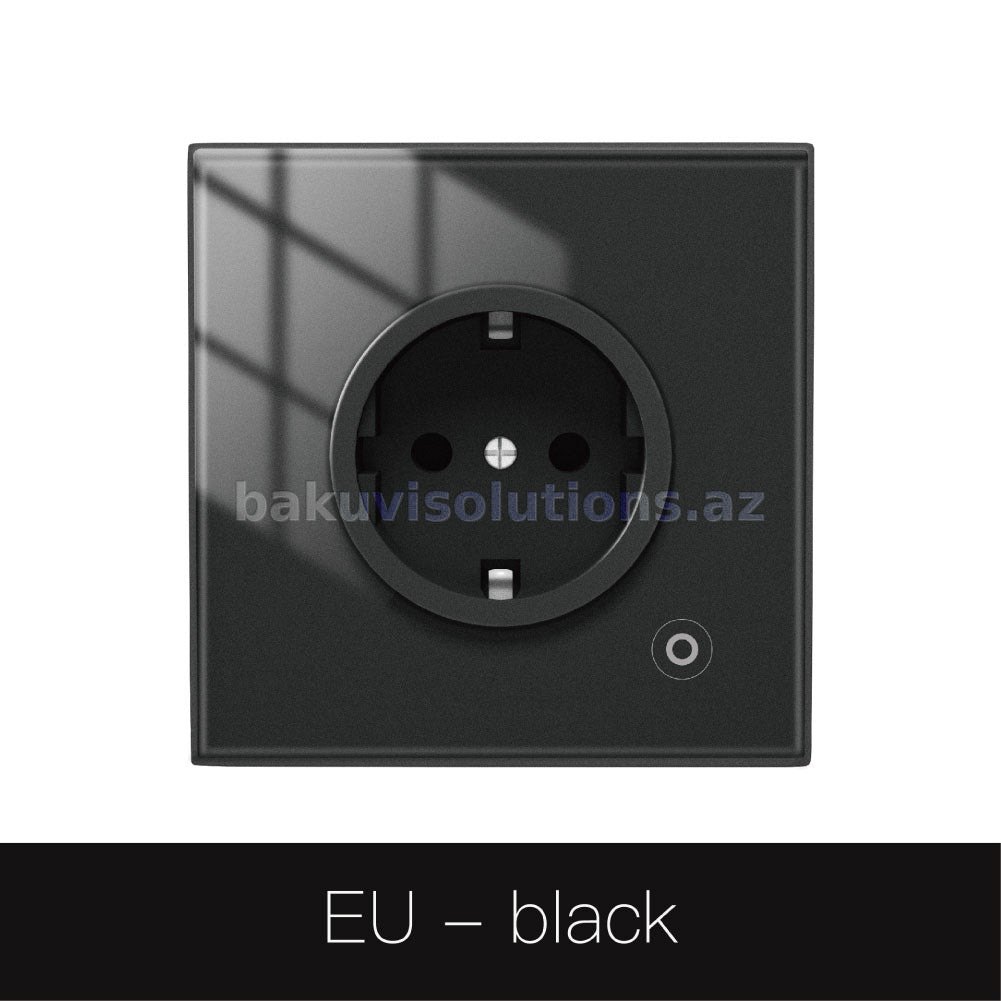 Smart Wi-Fi Elektrik Yuvası WK-EU16M (Ağ/Qara)