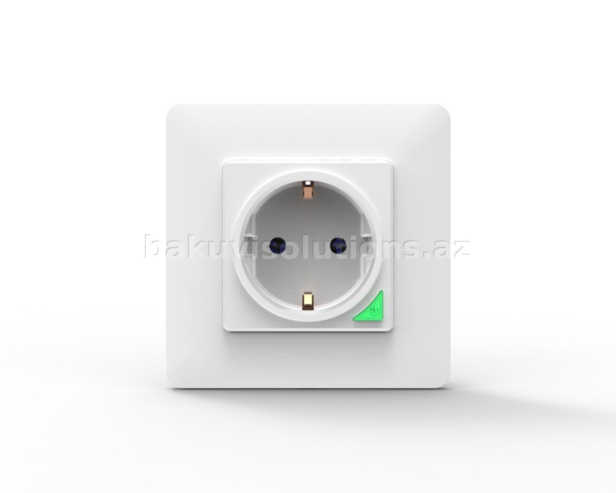 Smart Wi-Fi Elektrik Yuvası WK-Y-EU-WH-MS (Ağ/Qara)